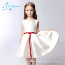 Cheap Short A Line Sash Bow Satin Flower Girl Dress Patterns